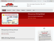 Tablet Screenshot of abqdrivingschool.com